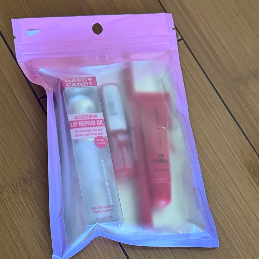 Cherry Red Hard Candy, ColourPop and NYX lip combo